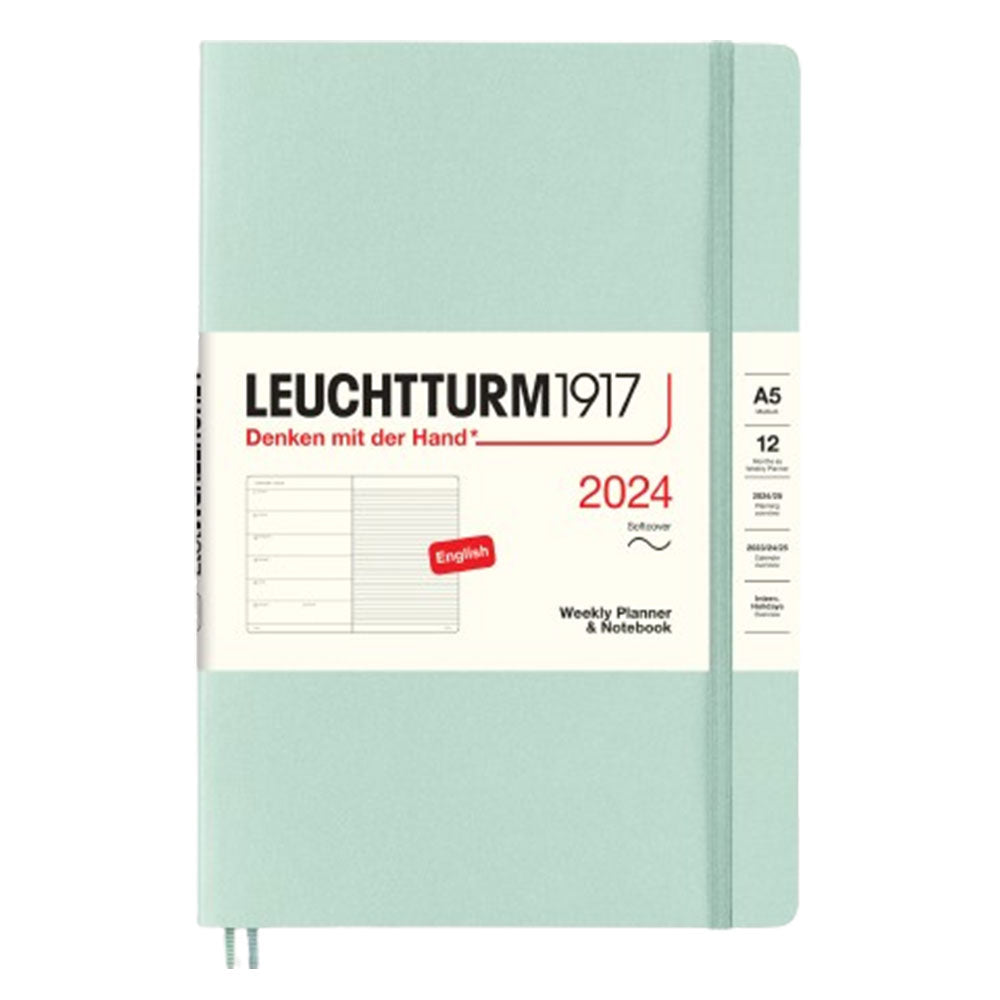 Planificador y cuaderno 2024 A5 Week (tapa blanda)