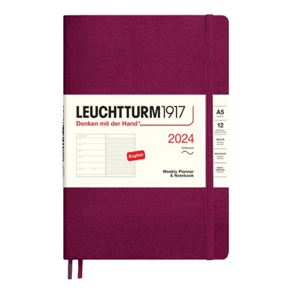 Planificador y cuaderno 2024 A5 Week (tapa blanda)