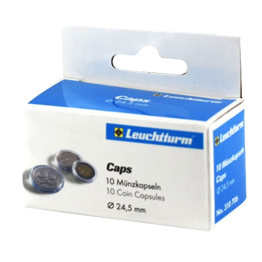 Capsules de monnaie Leuchtturm 10pk (de la taille 20-29)