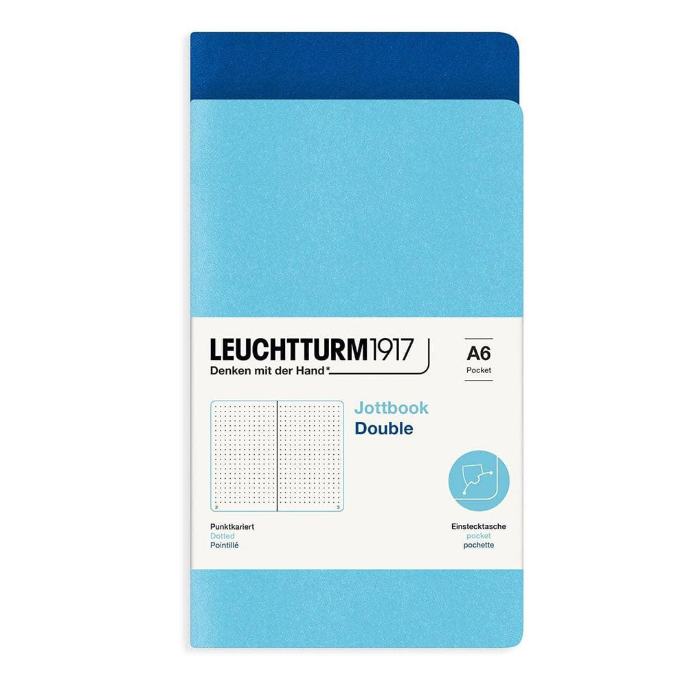 Leuchtturm Twin Pack Jottbook prikket A6