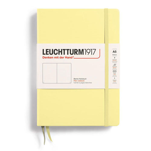 Leuchtturm Hardcover Plain Notebook A5 (Yellow)