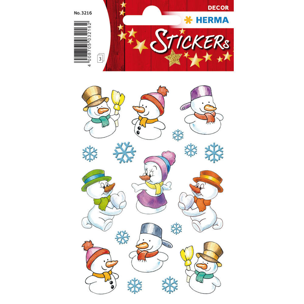 Herma Snow Men Sticker Decor