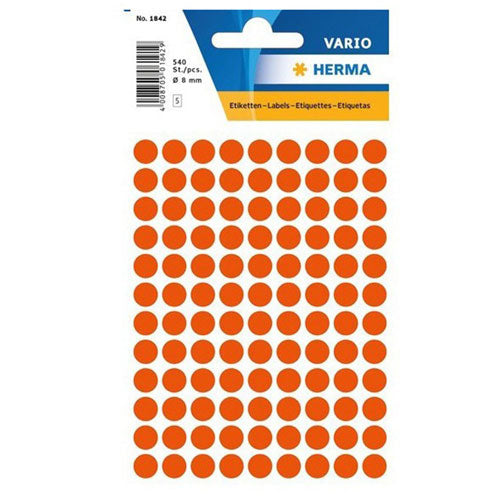 Herma Round Sticker Labels (Red)