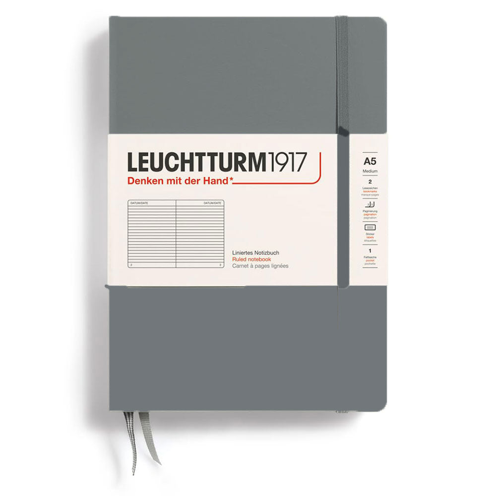 Leuchtturm inbunden styrde anteckningsbok A5