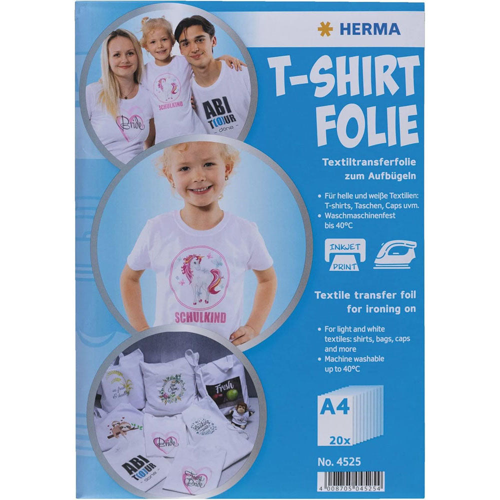 Herma T-Shirt Foil for Light Textiles A4