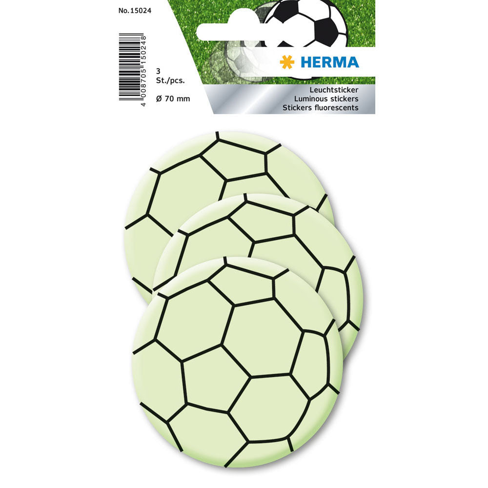 Herma wystrój piłka nożna w ciemnej naklejce