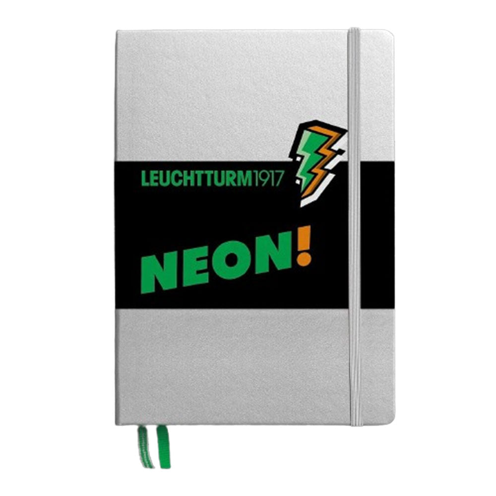 Leuchtturm HC Silver and Neon Dited A5 Notebook