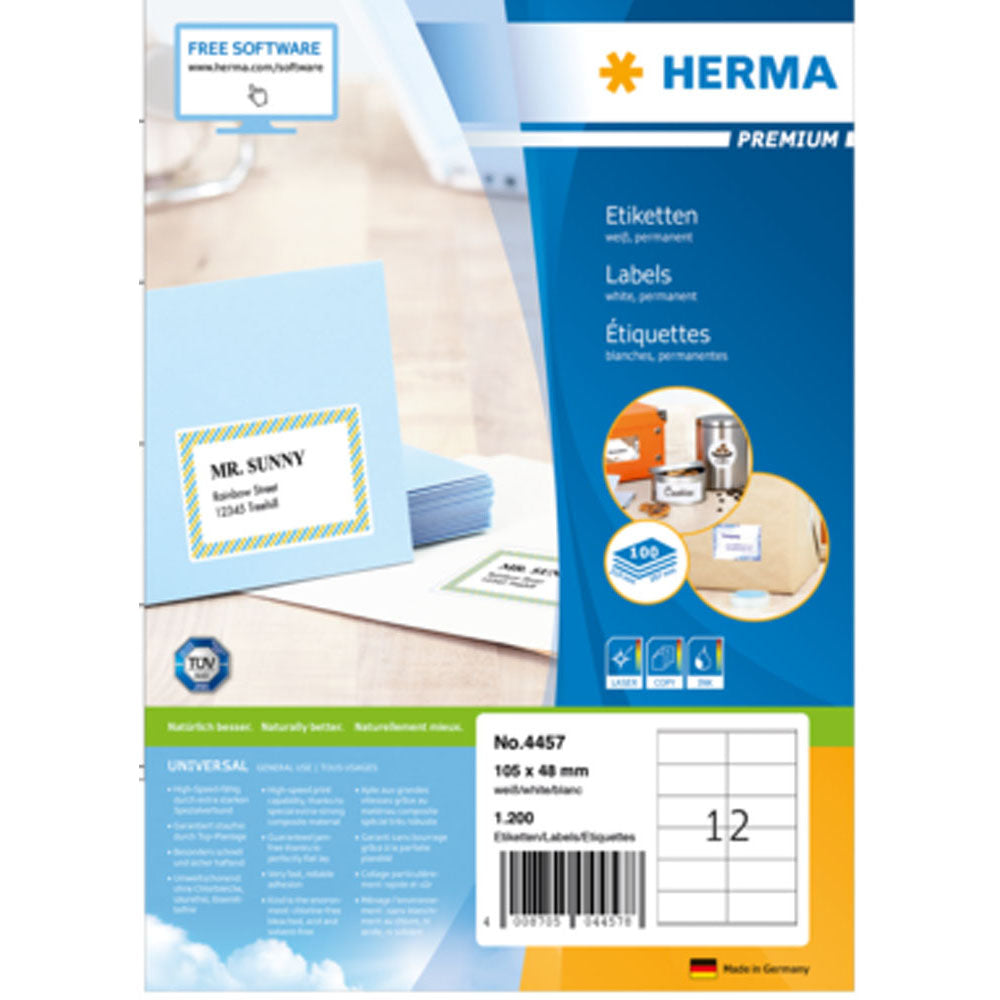 HERMA Premium -mærker A4 105mm 100pc