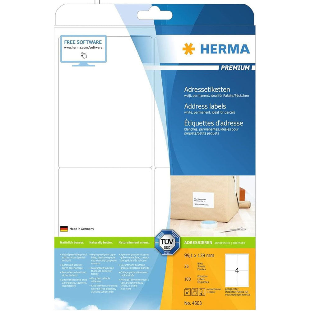 HERMA Premium -mærker A4 99.1mm 25pc