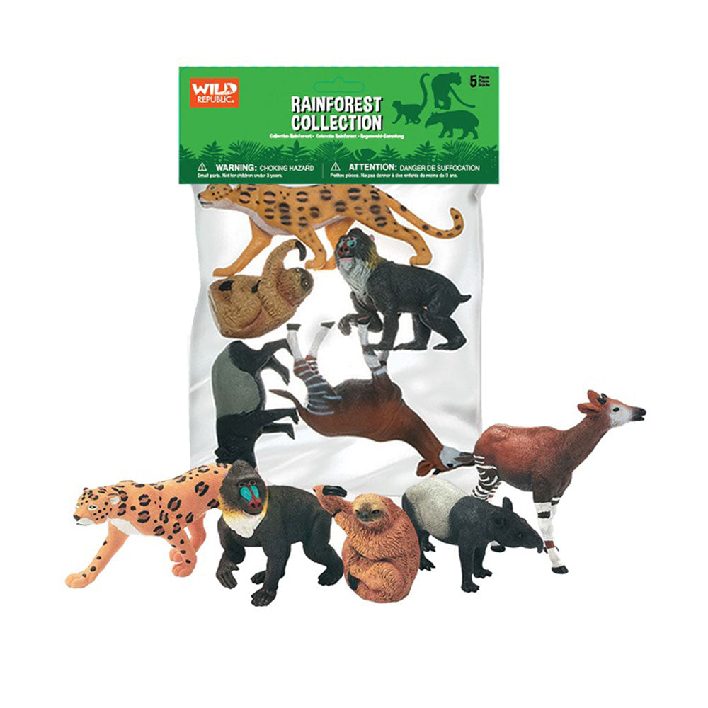 Wild Republic Polybag Animal Figurines 5 pcs