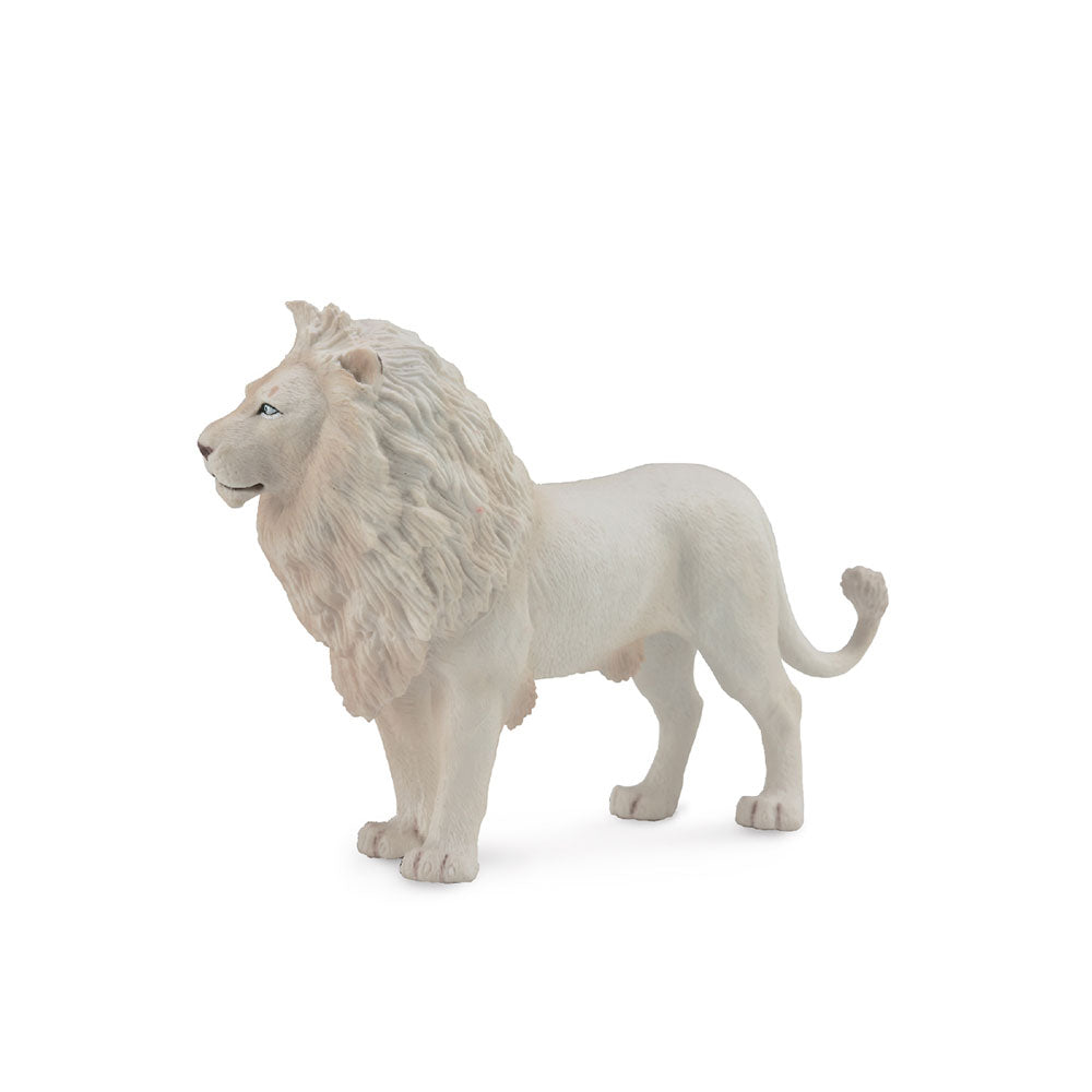 Figura de leão branco coleciona (grande)