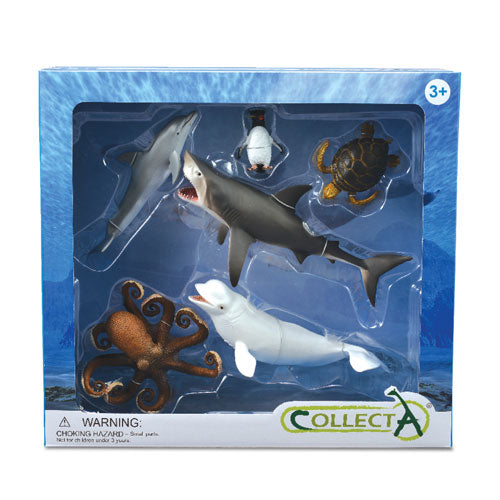 CollectA Sea Animal Figures Gift Set (Pack of 6)