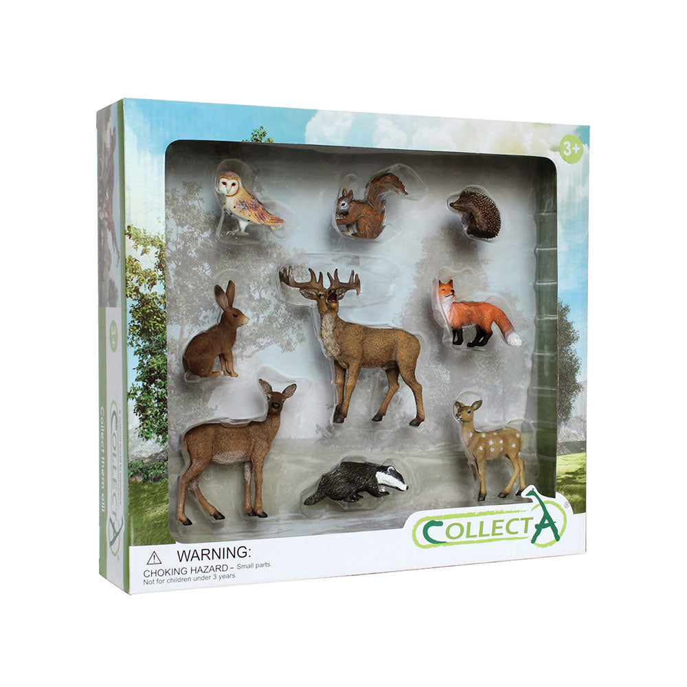 Conjunto de presentes de figuras de animais da Woodland