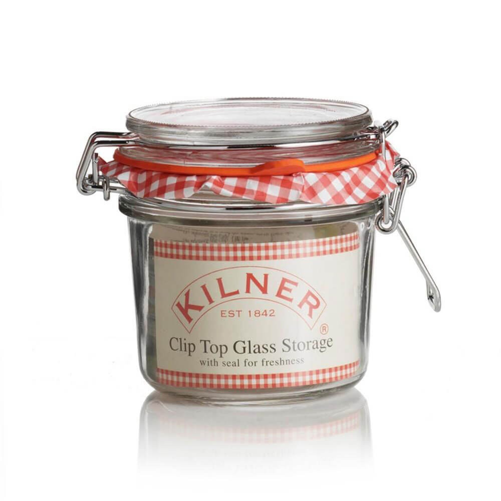 Kilner Clip Top Round Jar (klar)