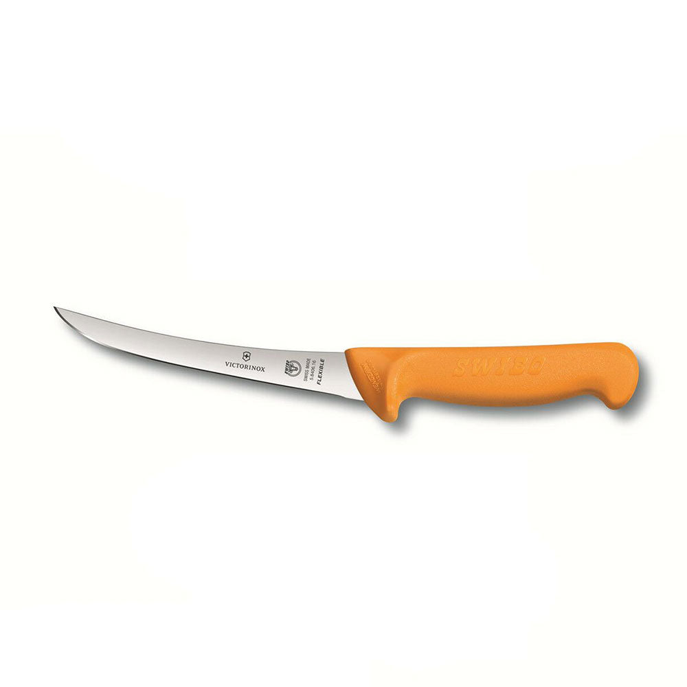 Swibo Curved Blade Boning Knife 16cm (Yellow)