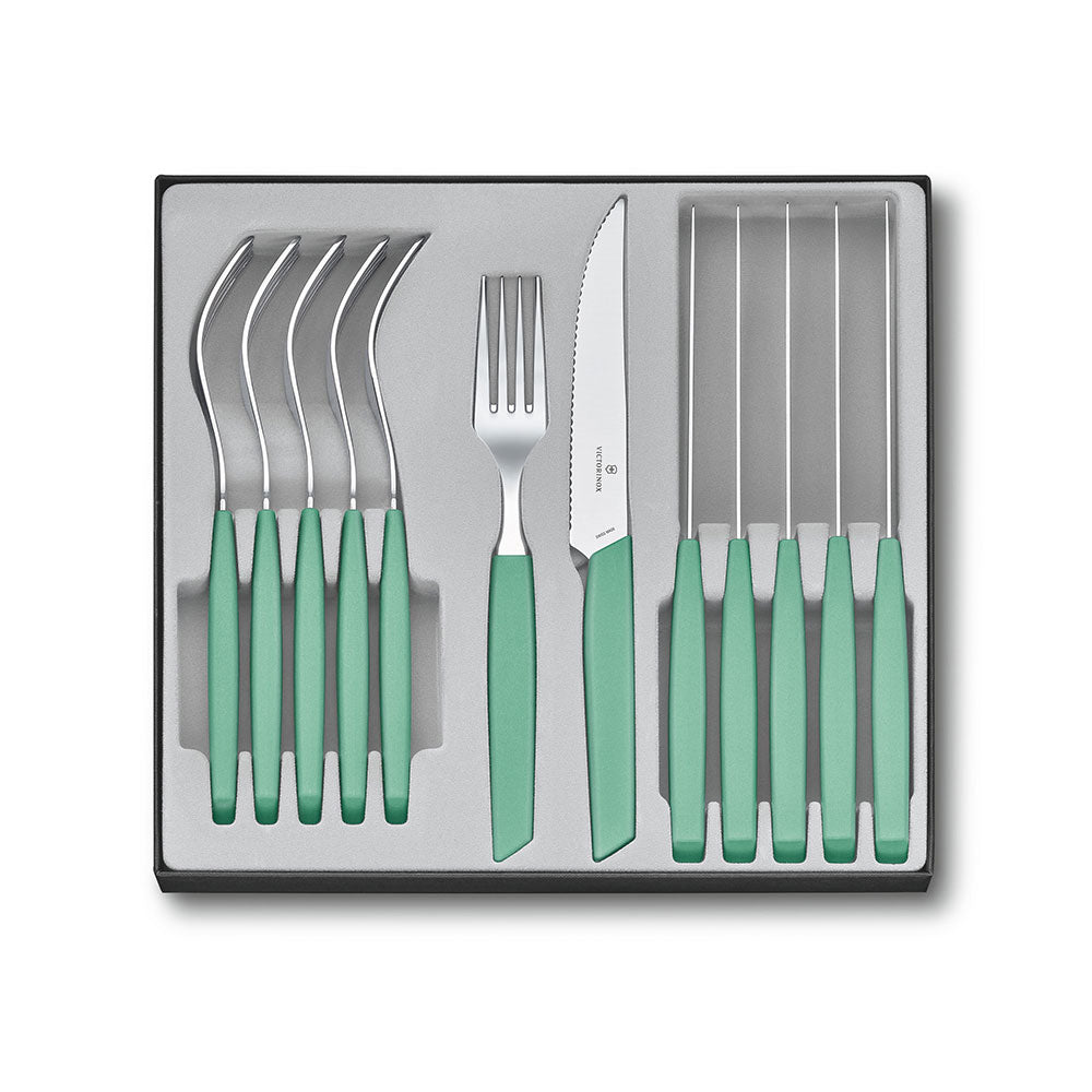 Victorinox Swiss Modern Steakmesser-Set (Mint)