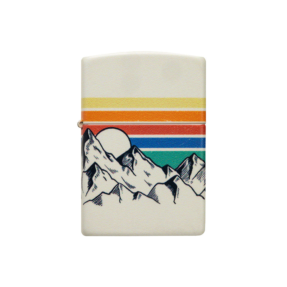 Diseño de montaña Zippo Migrete a prueba de viento