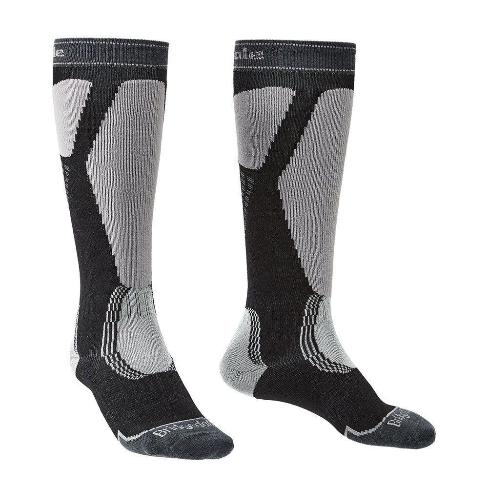 Ski Easy On Merino Performance Socken (Schwarz/Hellgrau)