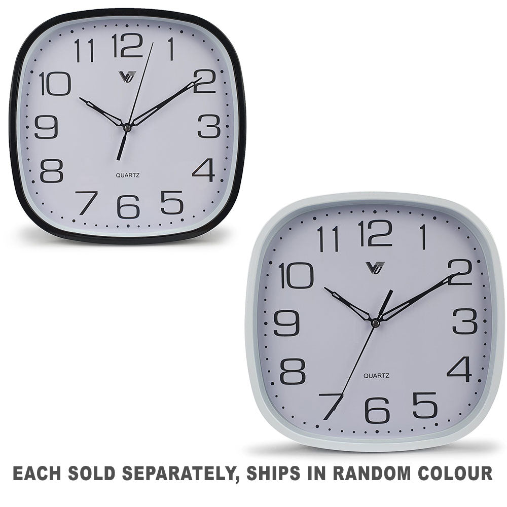 Reloj de pared de estudio cuadrado 10 "