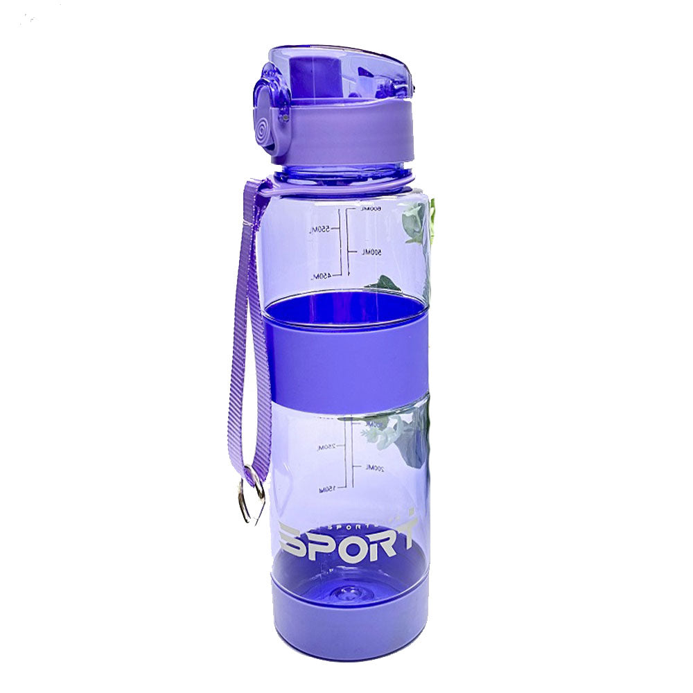 Bottiglia sportiva in plastica 600 ml