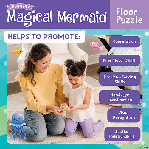 Magical Mermaid 41-Piece Floor Puzzle