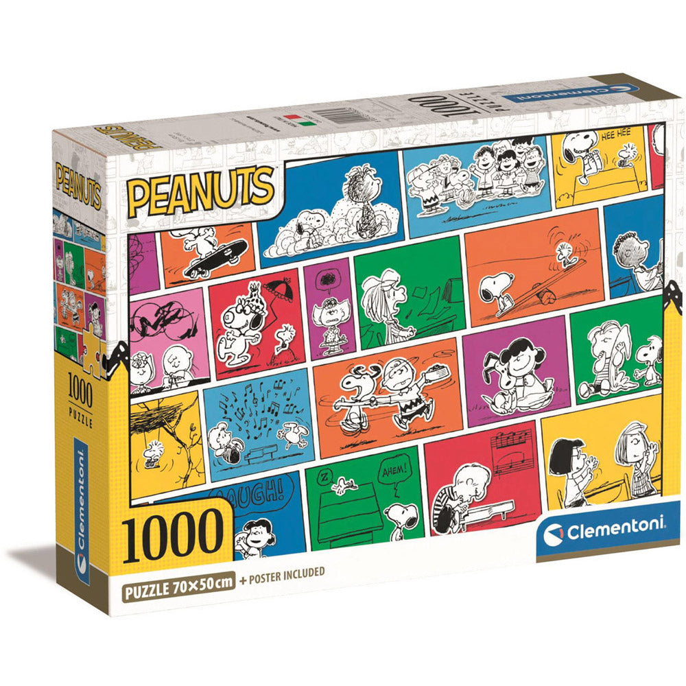 Clementoni Compact Peanuts 1000-Piece Puzzle