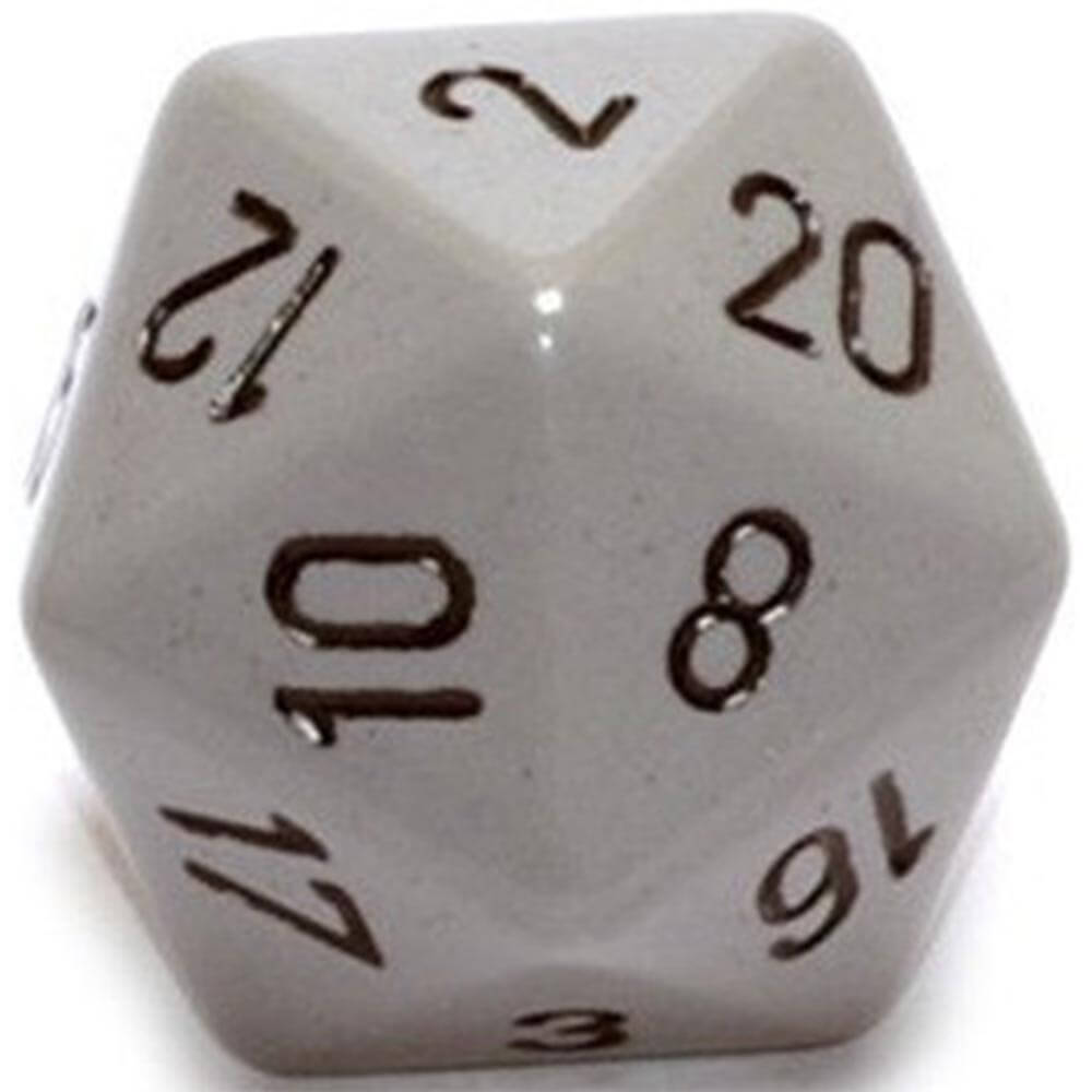 D20 dadi opachi (34 mm)