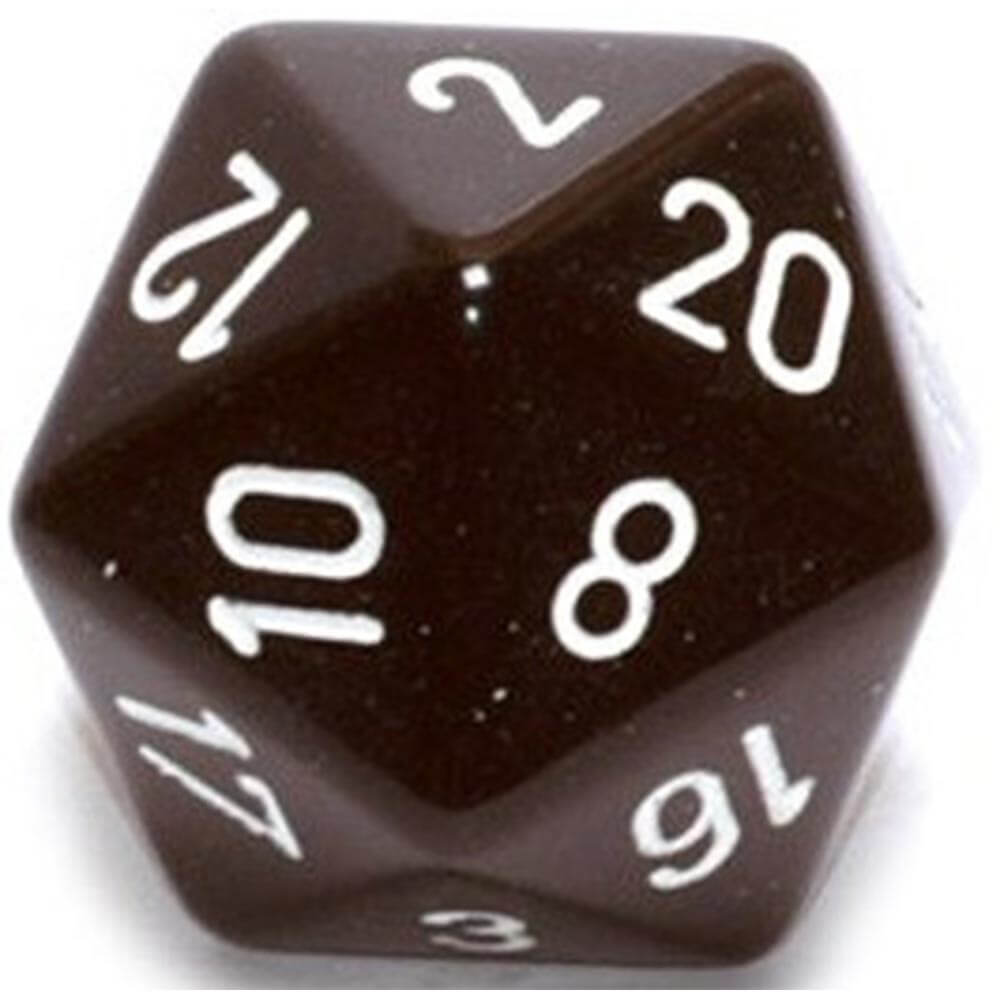 D20 dadi opachi (34 mm)