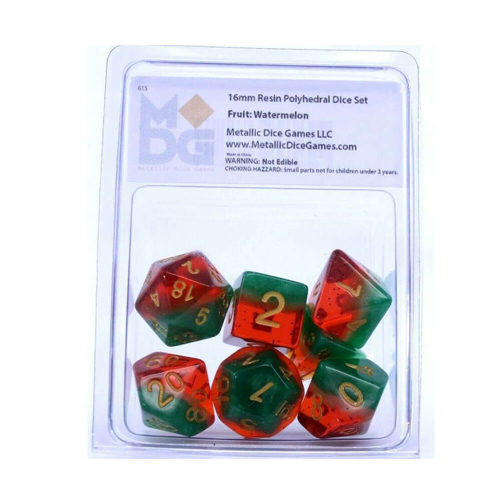 MDG Polyhedral Resin Dice Set