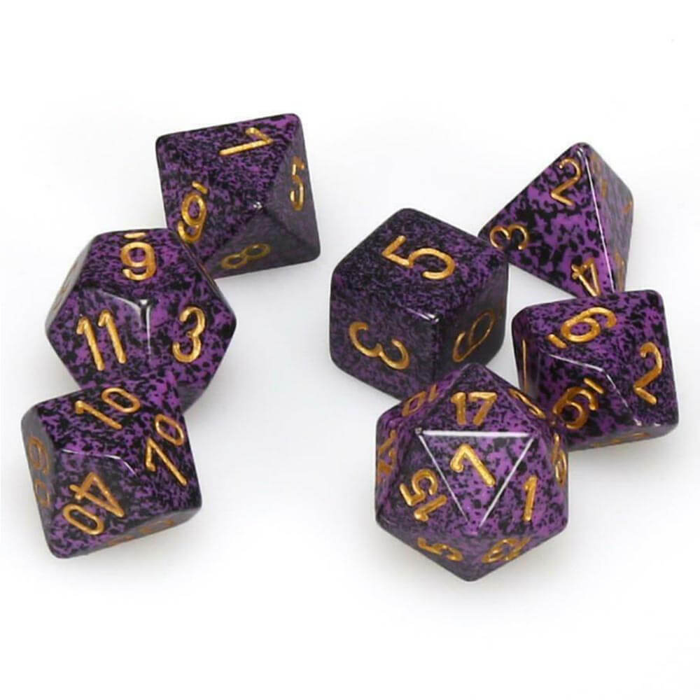 D7 Die Set Dice Dice moteled Poly (7 dados)