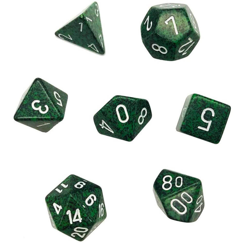 D7 Die Set Dice Speckled Poly (7 terninger)