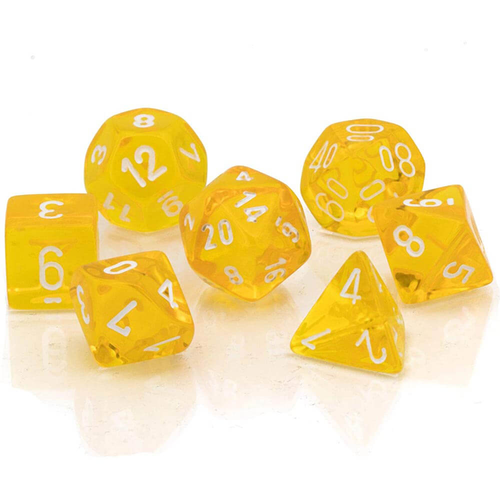 DIDE D7 DETO DICE Poly translúcido (7 dados)