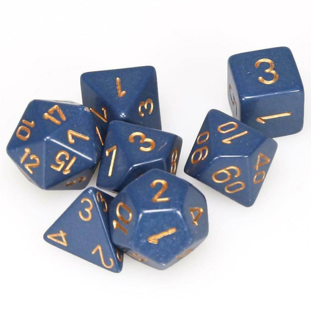 D7 Die Set Dice Opque Opque Polyh (7 dados)