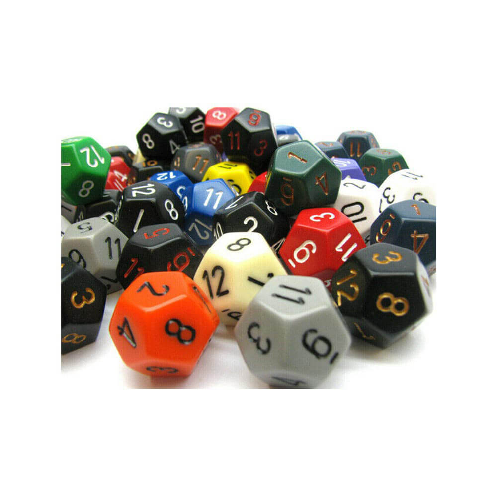 D12 Dice Assorted Poliedrico sciolto (50 dadi)