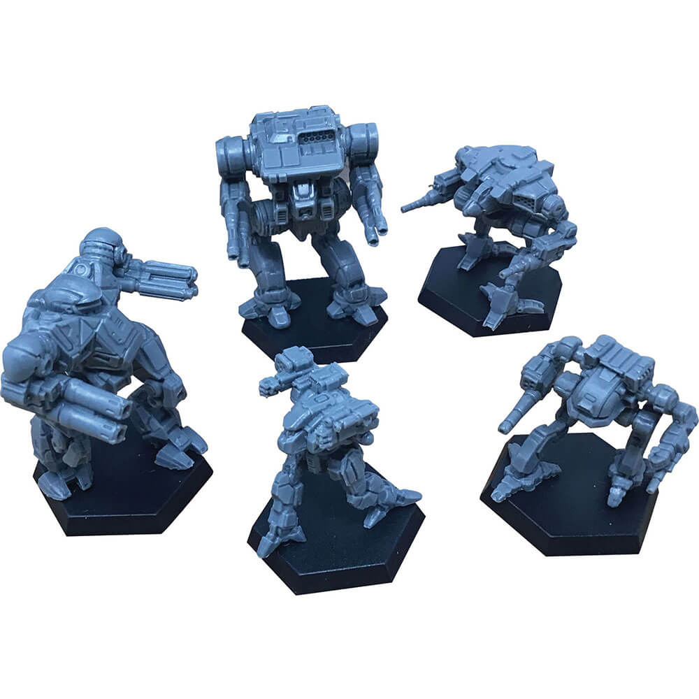 Battletech RPG fem miniatyrsamling