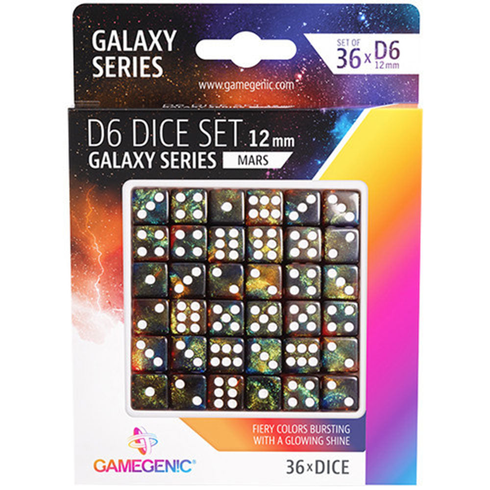 GameGenic Galaxy Series D6 Dice Set 12 mm (36pcs)