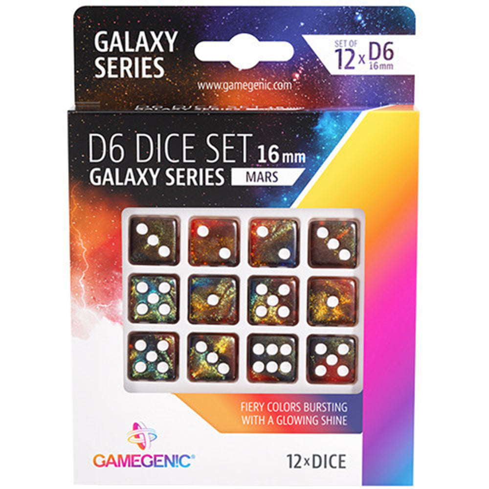  Gamegenic Galaxy Series D6 Würfelset 16mm (12 Stück)