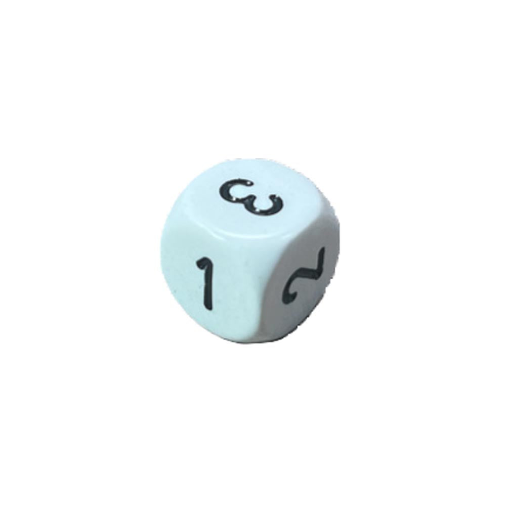 CHESSEX D3 Opque Dice 16 mm (D6 con 1-3 dos veces)