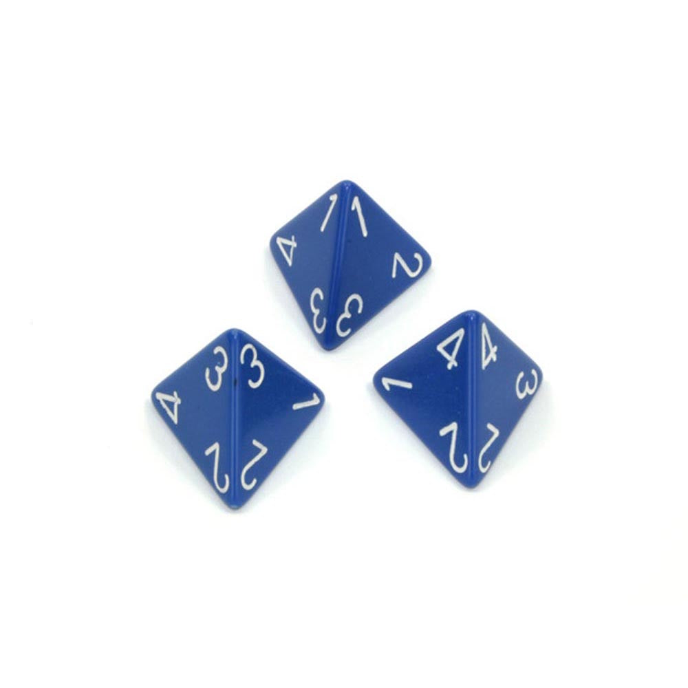 Dados poliédricos opacos d4 chessex