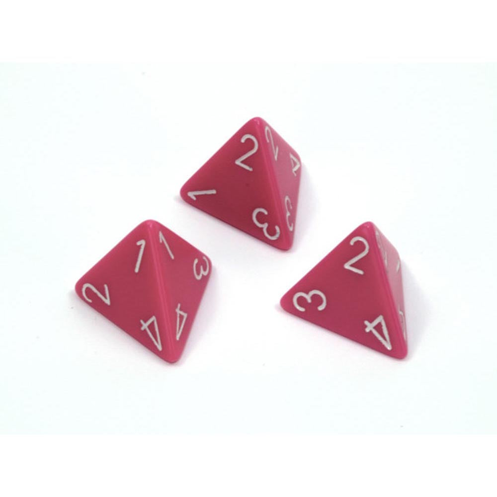 CHESSEX OPAQUE D4 DICE POLIEDRALES