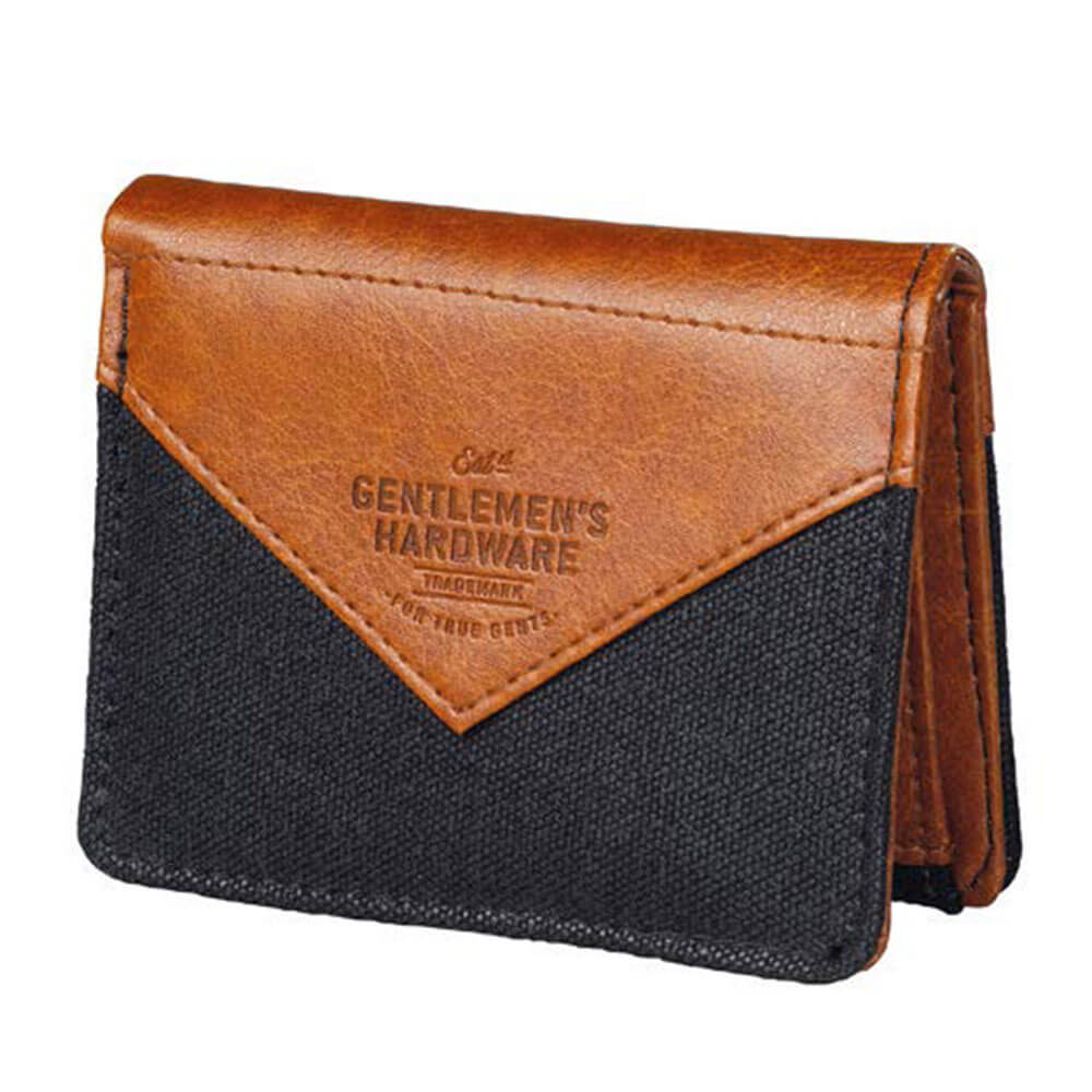 Heren Hardware Charcoal Canvas Wallet