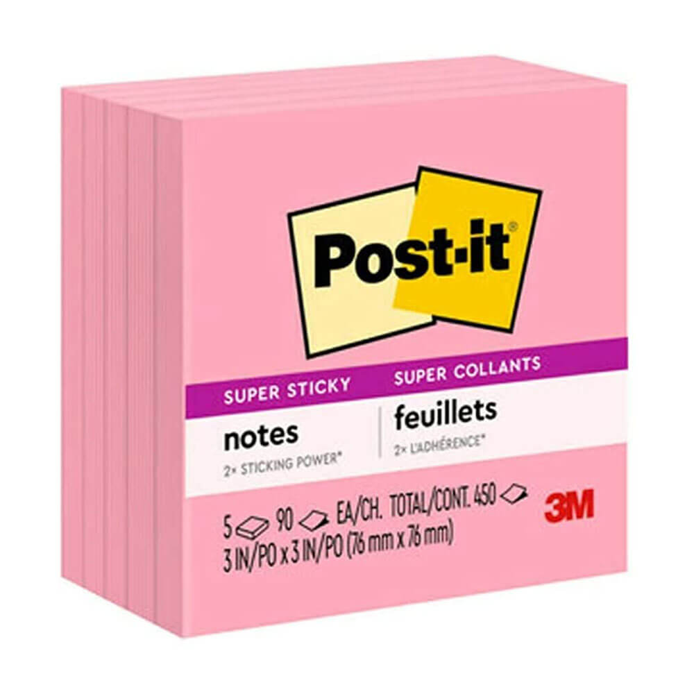 Post-it-Super-Haftnotizen, 76 x 76 mm (5 Stück)