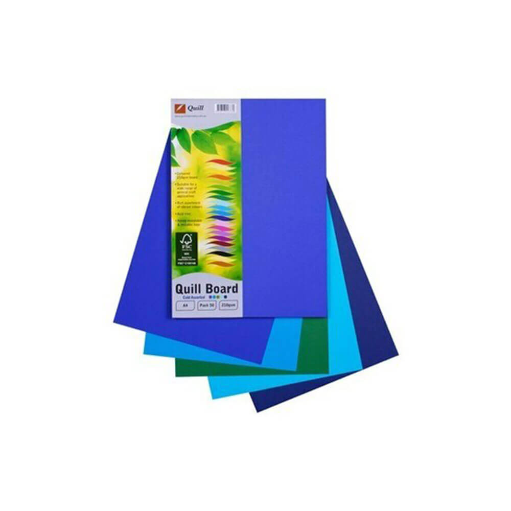 Quill Cardboard A4 (50pk)