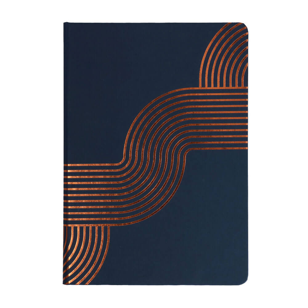 Collins Vanguard Notebook Foil Blue 240 pagina's A5