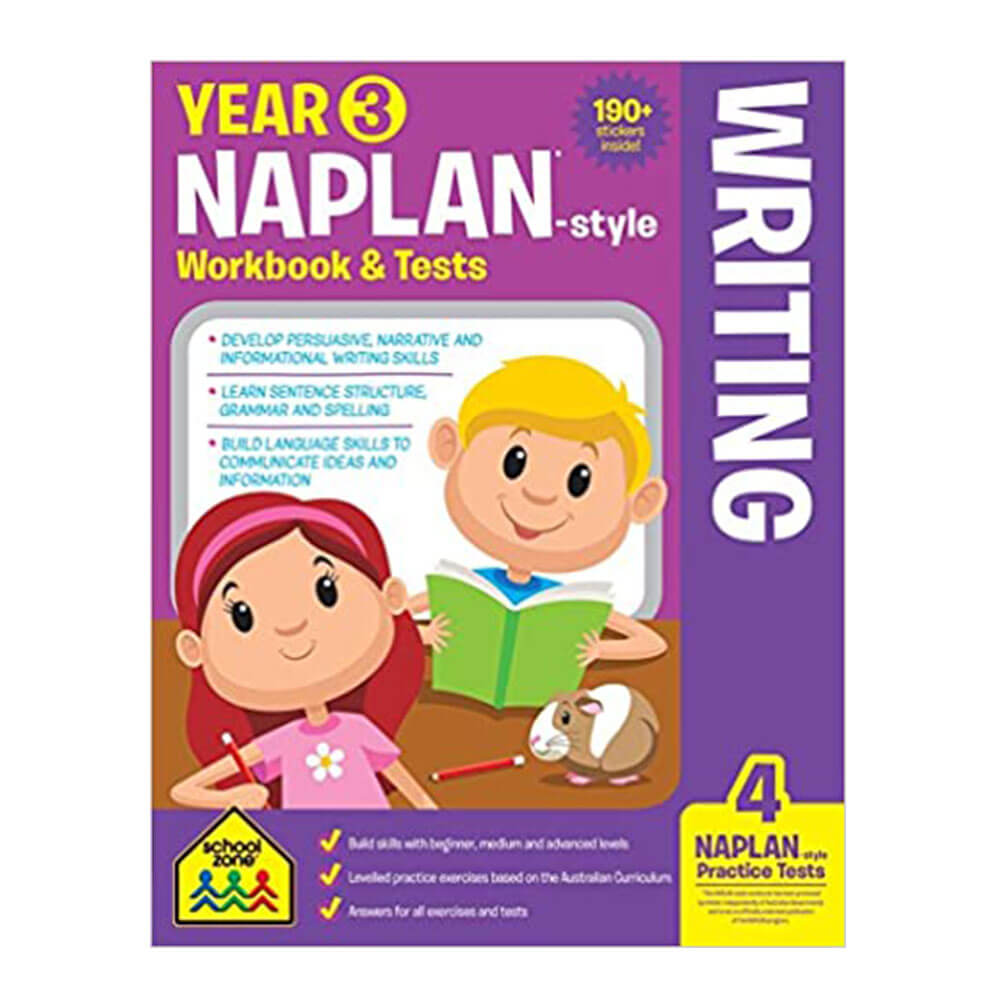 SchoolZone Naplan 3年目のワークブックとテスト