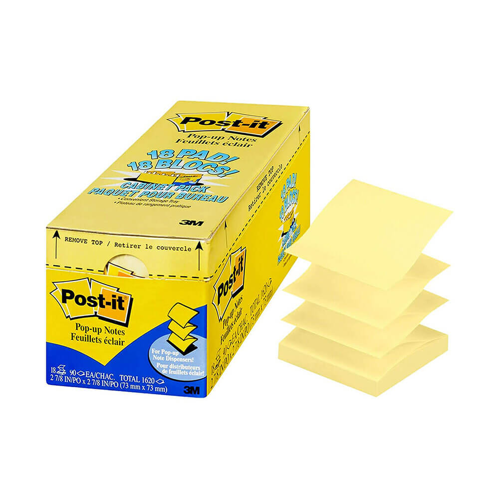 Post-IT Szafka wyskakna notatki 76x76mm (18pk)