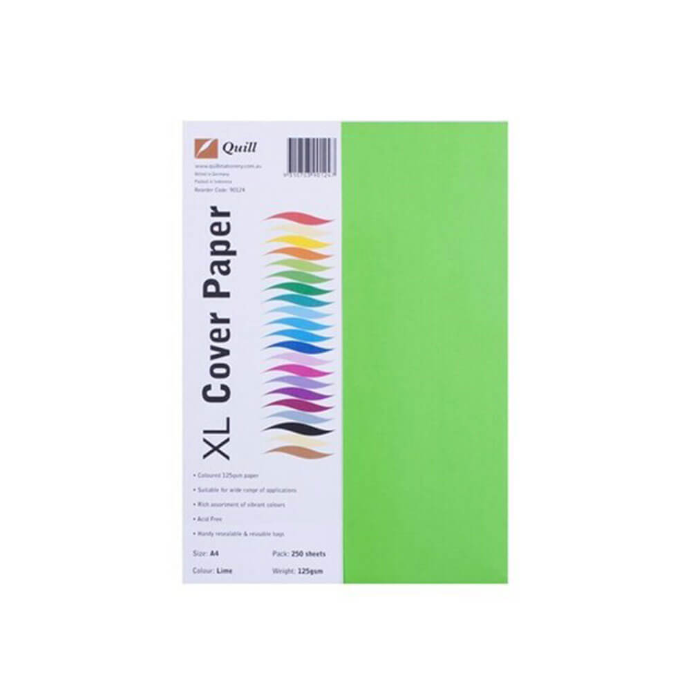 Quill Cover Paper A4 125GSM (250pk)