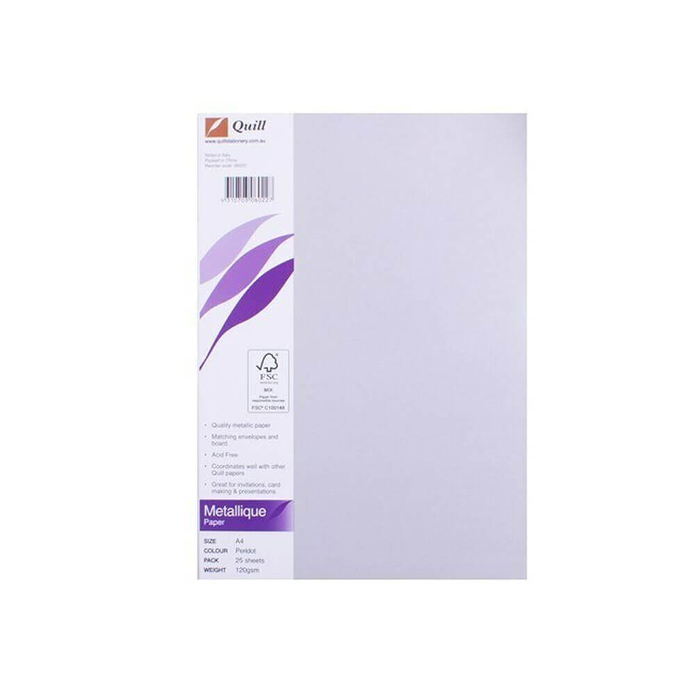 Quill A4 metallique papier (25 pk)