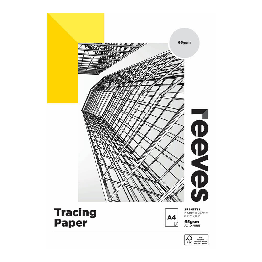 Reeves Tracing Paper Pad 65GSM (25 fogli)