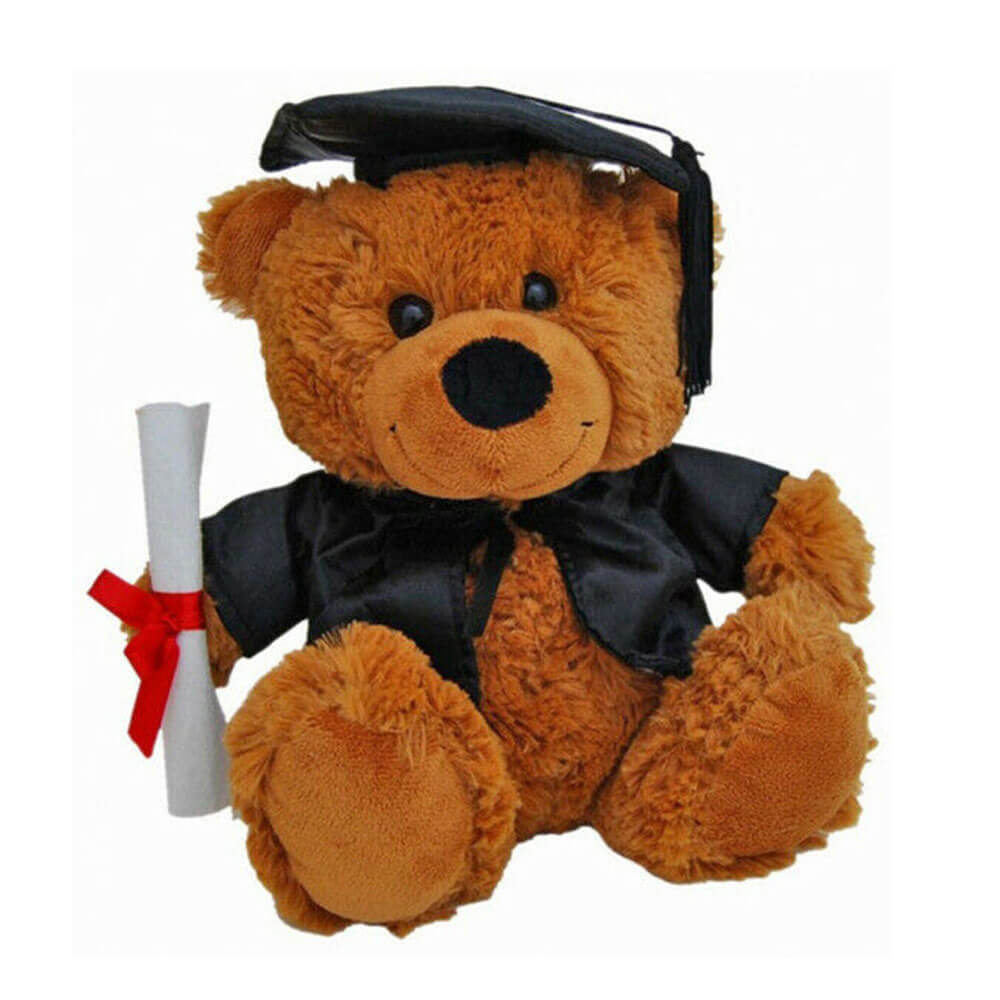 Elka Bear Jelly Graduation Soft Toy (marrón)